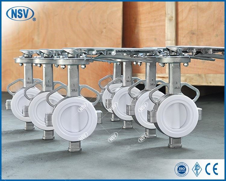 ASTM A351 CF8M (SS316) Full Lined Concentric Butterfly Valve factory