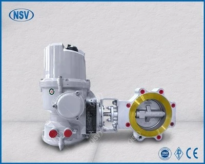 Elektrický dvojitý{0}}excentrický škrtiaci ventil Rotork